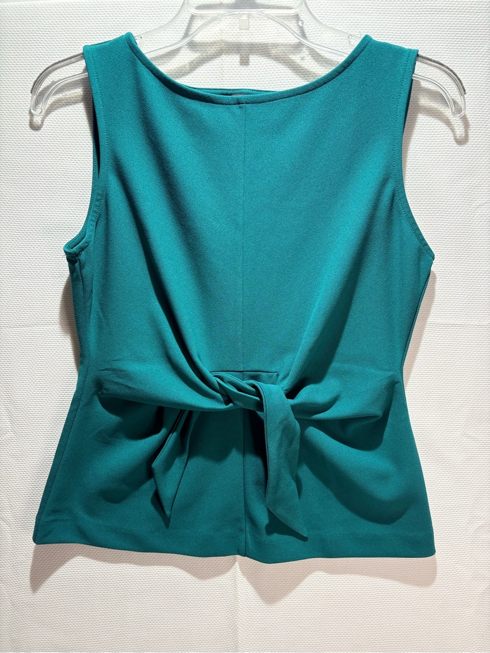 Ann Taylor Teal Sleeveless Tie-Front Camisole